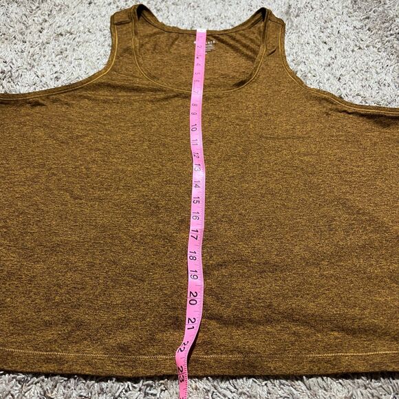 Athleta Uptempo Elevate II Tank Size 2X Heather Mahogany Workout NWOT - Picture 7 of 7